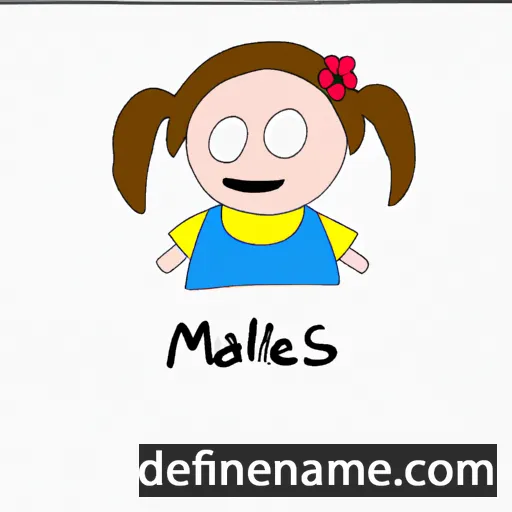 cartoon of the name Maëlis