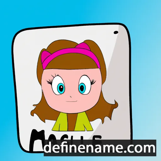 cartoon of the name Maëlise