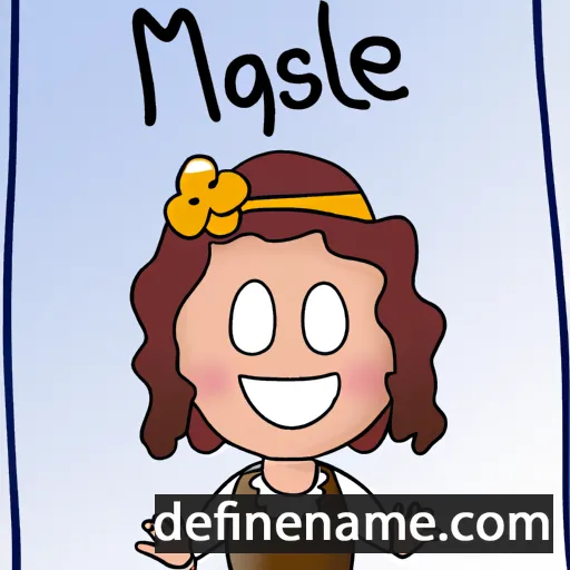 cartoon of the name Maëlyse