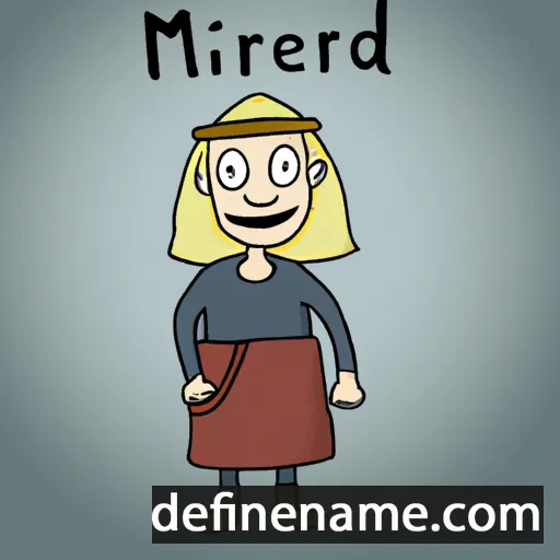 Mærhild cartoon