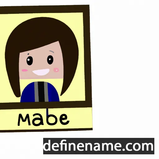 cartoon of the name Maebel