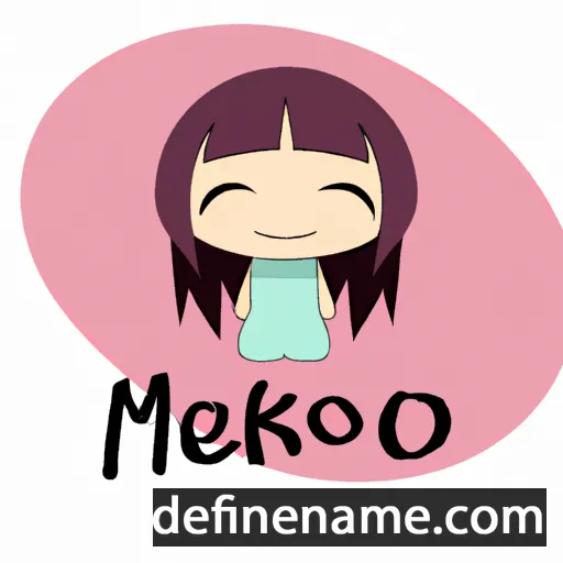 cartoon of the name Maeko