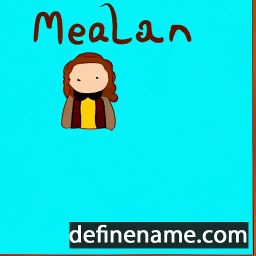 cartoon of the name Maelann