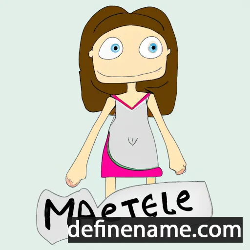 cartoon of the name Maelet