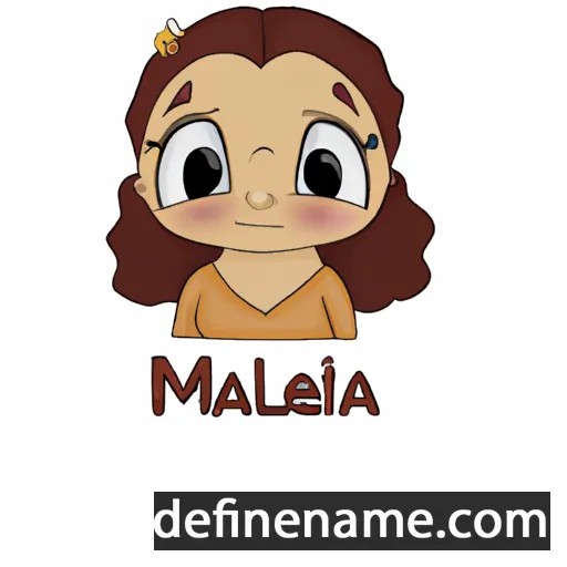 cartoon of the name Maelia