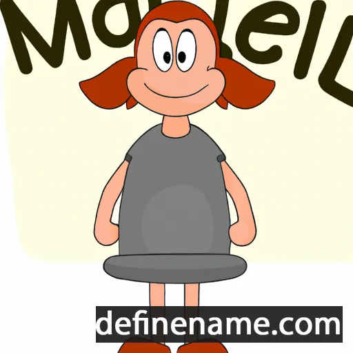 cartoon of the name Maelig