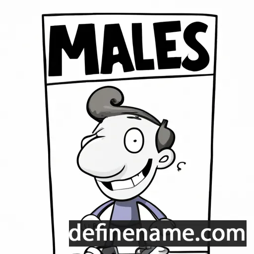 cartoon of the name Maels