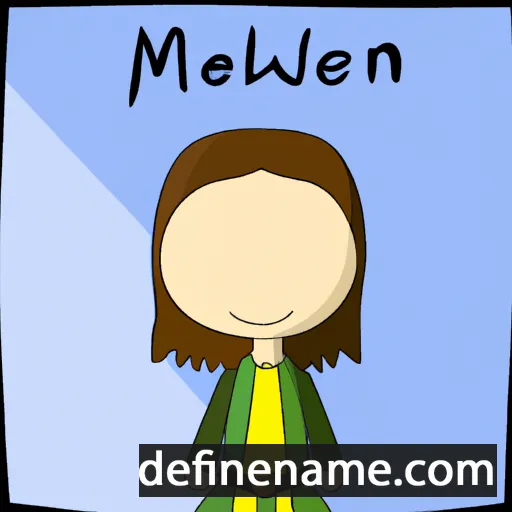 cartoon of the name Maelwenn