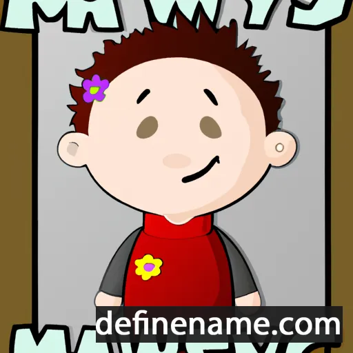 cartoon of the name Maelwys