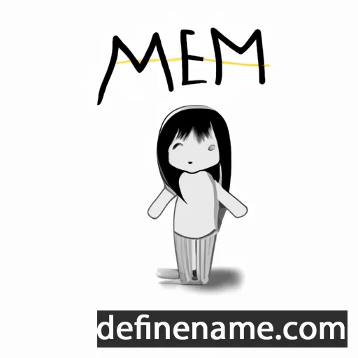 cartoon of the name Maemi