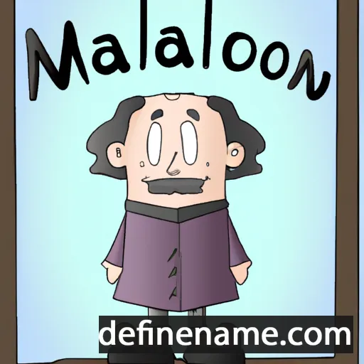 cartoon of the name Maenwallon