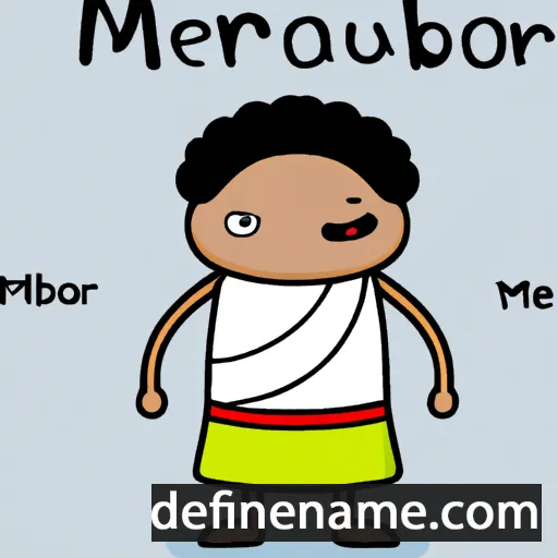 cartoon of the name Maenwobri