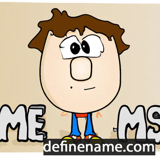 cartoon of the name Maes