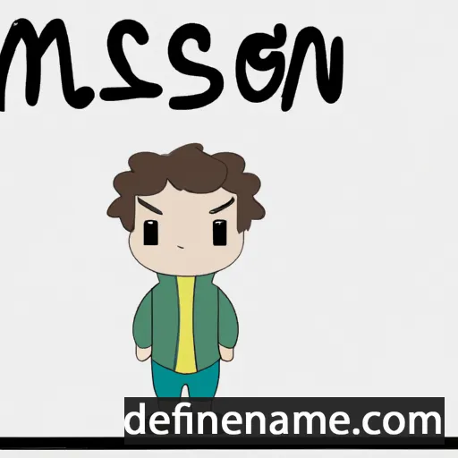 cartoon of the name Maeson