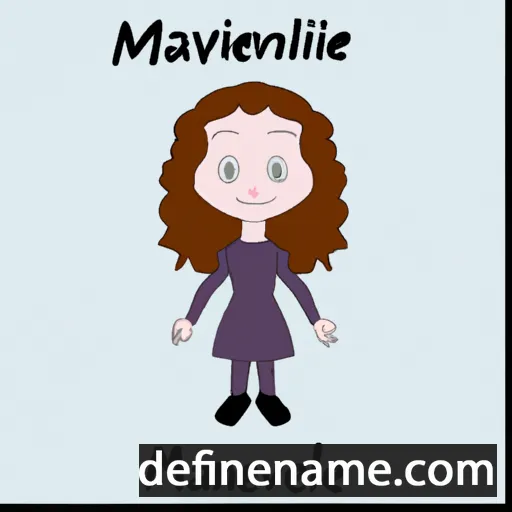 cartoon of the name Maeveline