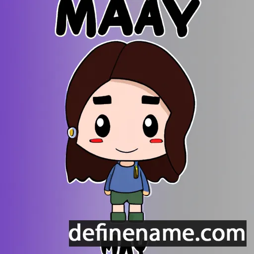 cartoon of the name Maewyn