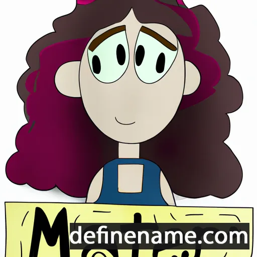 cartoon of the name Mafer