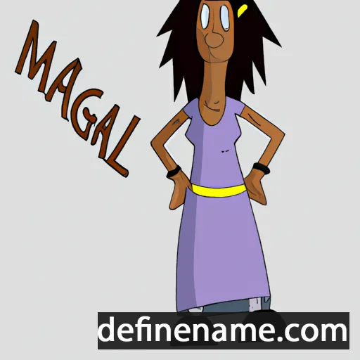 cartoon of the name Magal