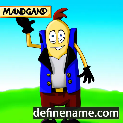 cartoon of the name Maganward