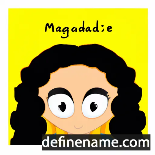 cartoon of the name Magdaghine