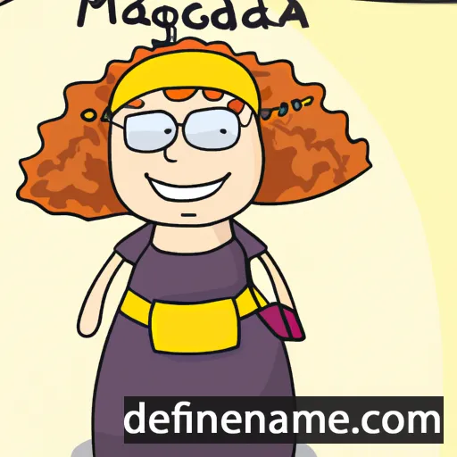 cartoon of the name Magdala