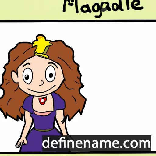 cartoon of the name Magdalène