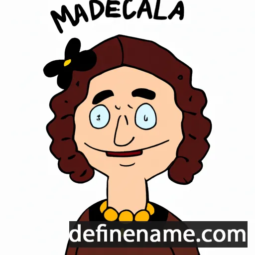 cartoon of the name Magdaleena