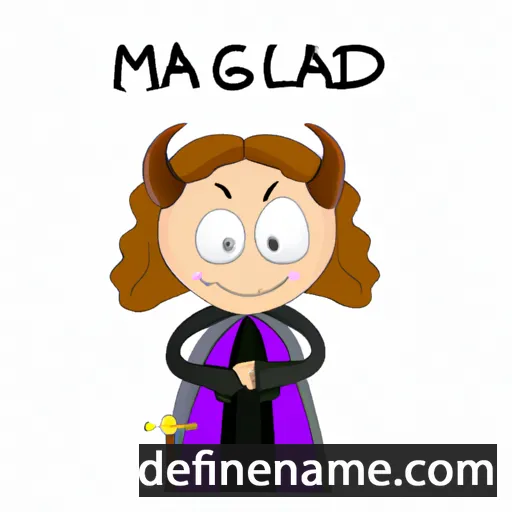 cartoon of the name Magdalien