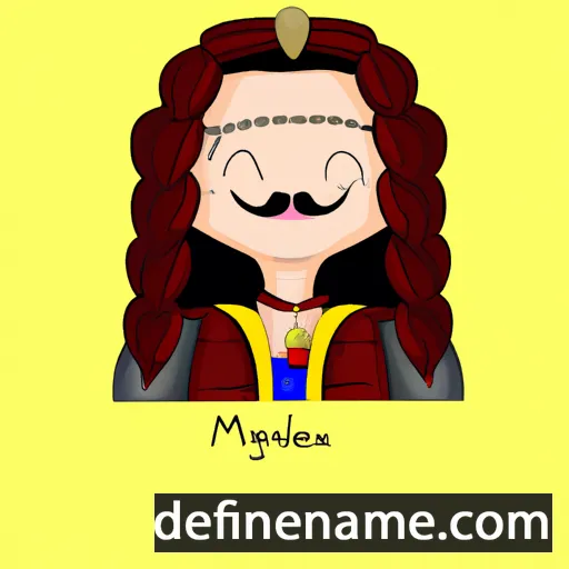 cartoon of the name Magdalynn