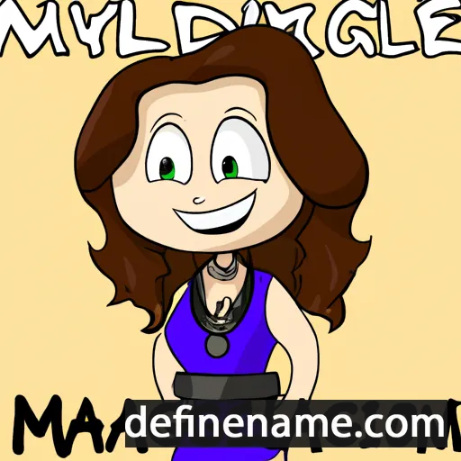 cartoon of the name Magdalynne