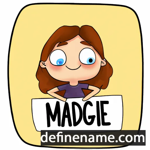 cartoon of the name Magdė