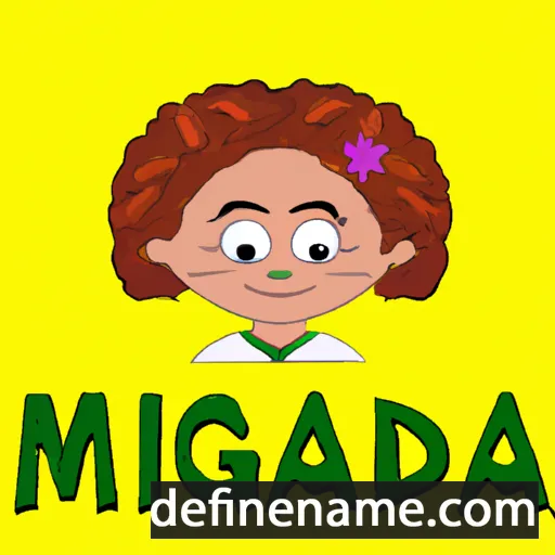 cartoon of the name Magdinha