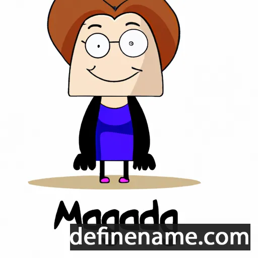 cartoon of the name Magdzia