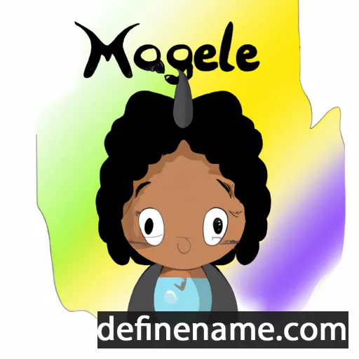 cartoon of the name Magélia