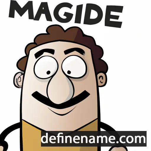 cartoon of the name Maged