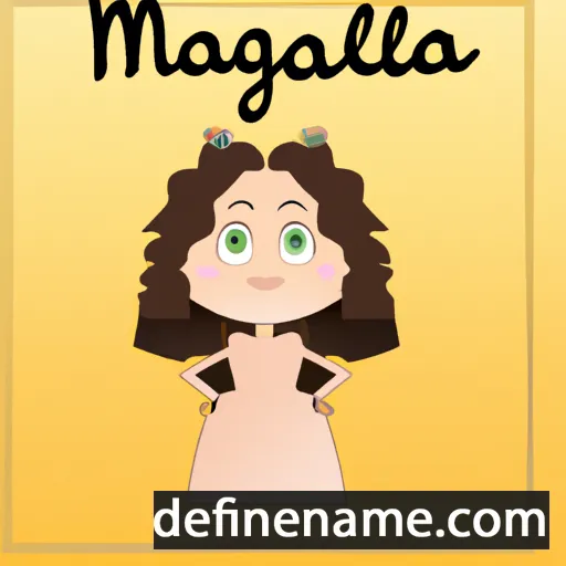 cartoon of the name Magella