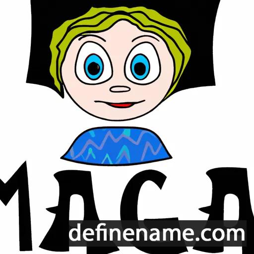 cartoon of the name Magga