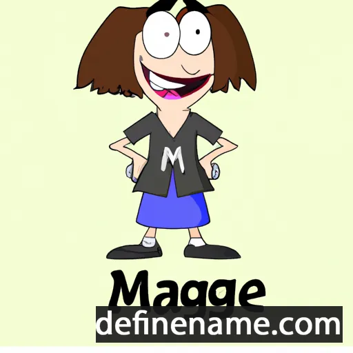 cartoon of the name Maggey