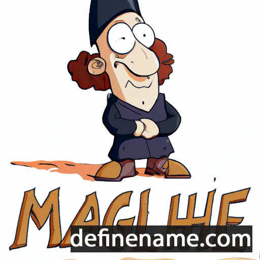 cartoon of the name Maghiel