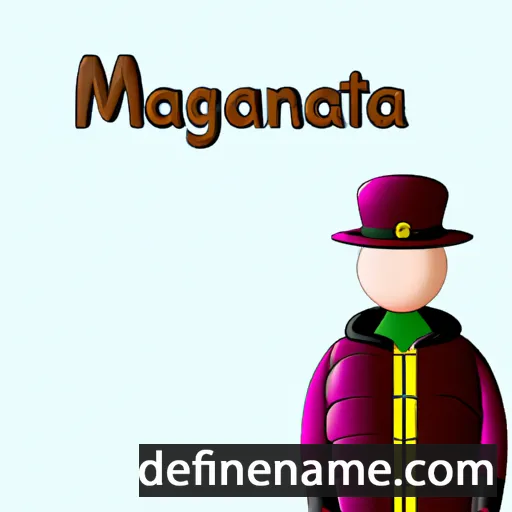 cartoon of the name Magnantia