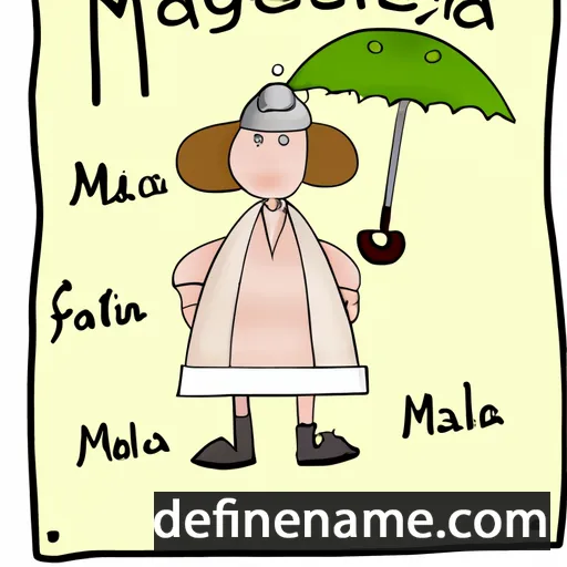 cartoon of the name Magnella