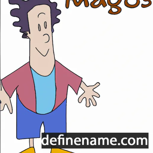 cartoon of the name Magnos