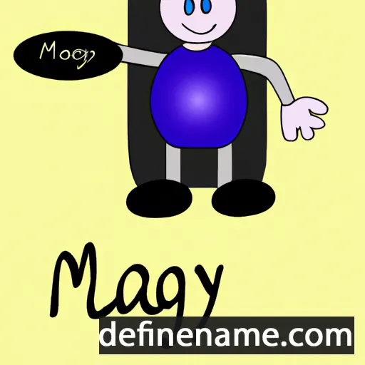 cartoon of the name Magný