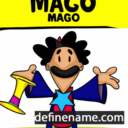 cartoon of the name Mago