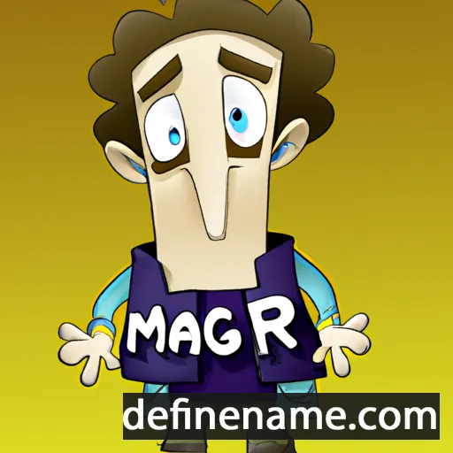 cartoon of the name Magor