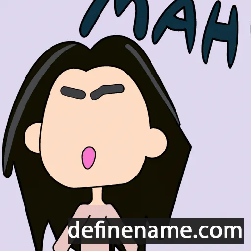 cartoon of the name Mah