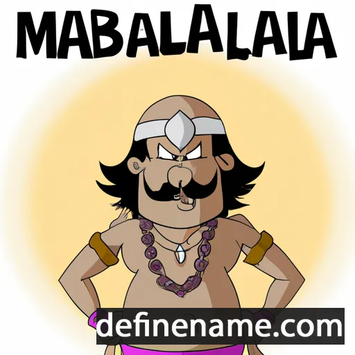 cartoon of the name Mahabala