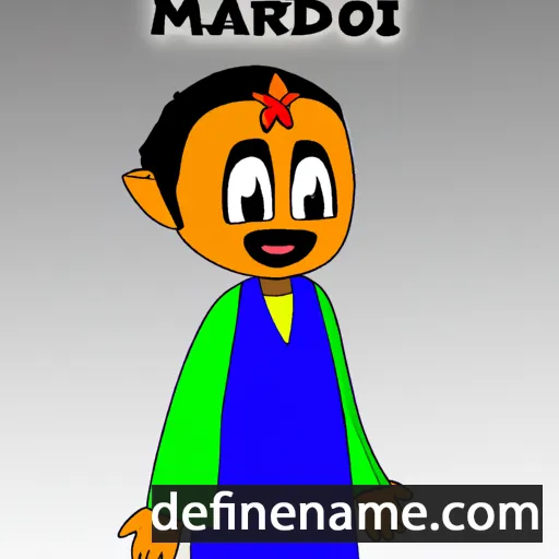 cartoon of the name Mahadir