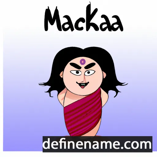 cartoon of the name Mahak