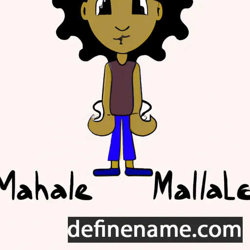 cartoon of the name Mahaliel